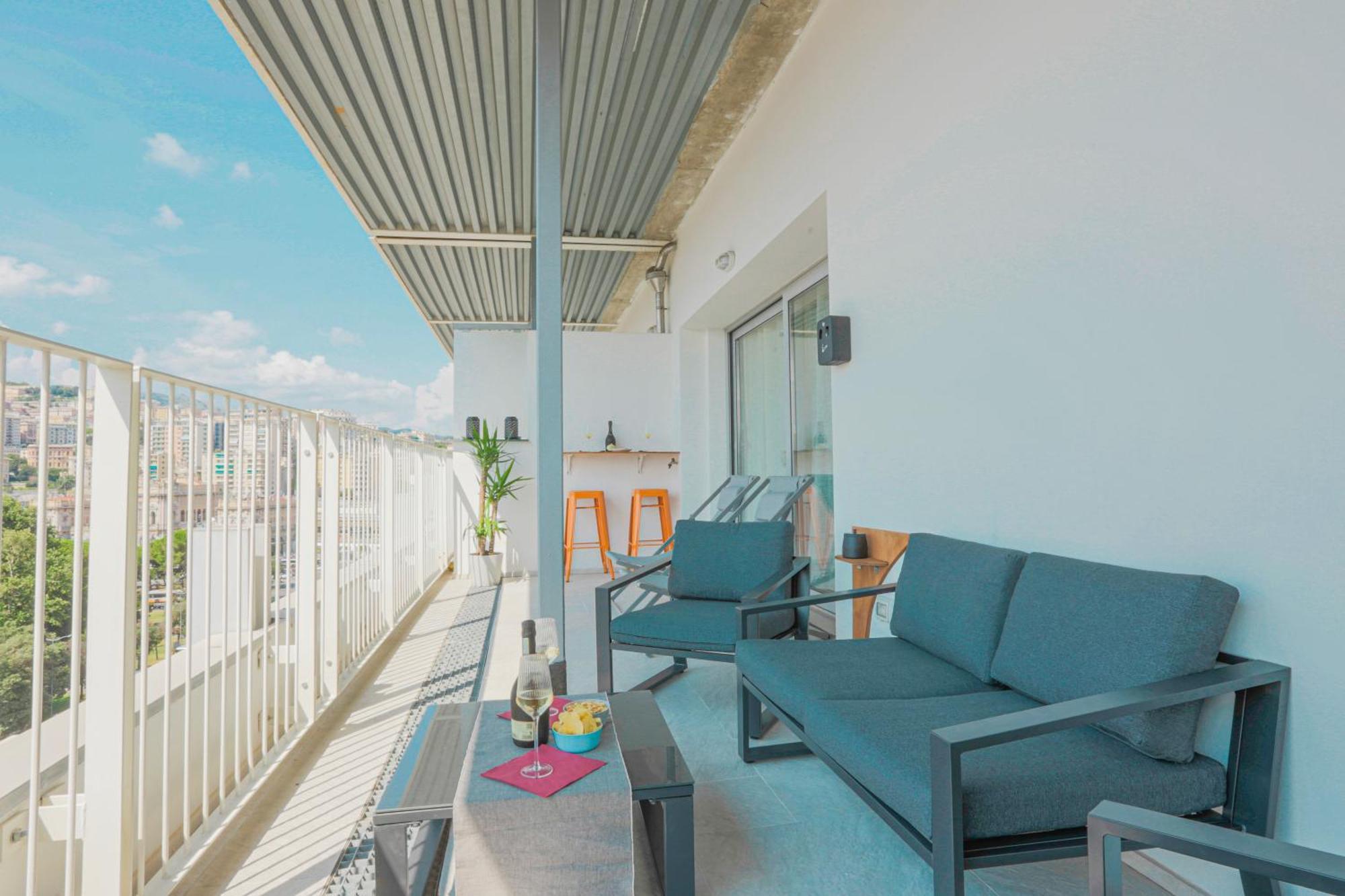 Attico Luxury Con Parcheggio E Terrazza Vista Mozzafiato * Gênes